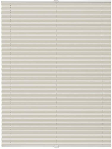 ondeco Plissee ohne Bohren mit Klemmträger, Sonnenschutz für Fenster innen, Jalousien Fenster ohne Bohren Blickdicht, Faltrollo Sichtschutz für Tür Fensterrahmen, Rollo Vanille 50x130 cm