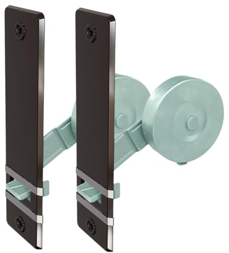 markiso® 2 Stück Rolladen Gurtwickler unterputz Farbe Braun, Rollladen Aufwickler Lochabstand 160mm für Maxigurte bis 23mm, Einlassgurtwickler inkl. 4 Abdeckungen