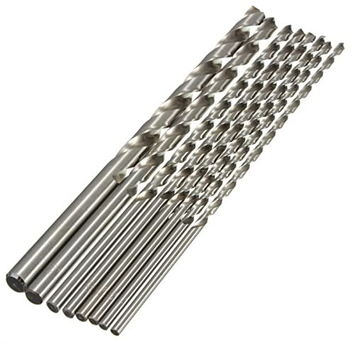 1pc 2mm/3mm/4mm/5mm/6mm/7mm/8mm Length 200mm Extra Long HSS Straight Shank Drill Bit Wood Aluminum And Plastic Extended Twist Drill,3x200mm