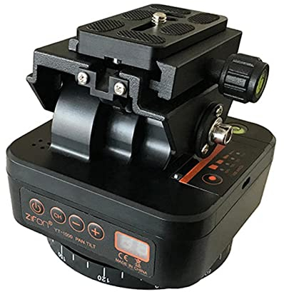 zalati Tête de trépied panoramique motorisée avec télécommande rotative pour appareils photo reflex numériques Action Cameras