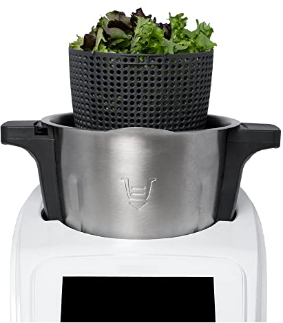 MixFino Accesorios Thermomix TM6 – Accesorios Thermomix TM5, TM31, TM Friend – Exprimidor de Vapor para Robot de Cocina Thermomix (centrifugadora de ensalada MC)