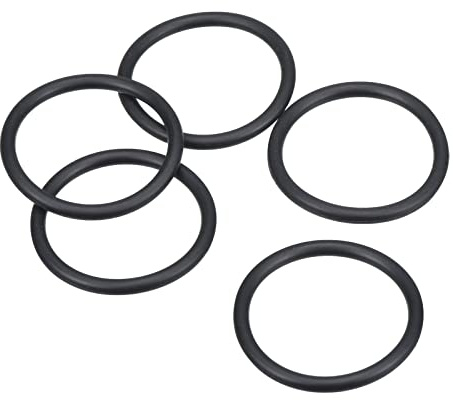 PATIKIL 5 Stück Dichtungsringe O-Ringe Gummidichtung 30mm AD 25mm ID 2.65mm Breite Nitrilgummi Unterlegscheibe Dichtungssatz Gummischeiben für Wasserhahn Autoreparatur Schwarz
