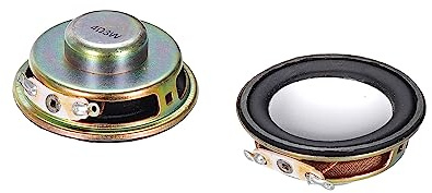 QUARKZMAN x 2pz 4Ohm 3W Rotondo magnetiche Altoparlante In metallo per Casa | metallo Plastica, Conchiglia, Audiovisivi Dispositivi