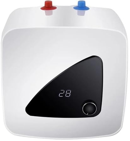 Billg Calentador de Agua Electrico, 1500W Calentador de Agua Electrico Instantaneo Pantalla Digital Termo Electrico 34*29*35cm Calentador Agua Instantaneo, Forro de Acero Inoxidable IPX4 Impermeable