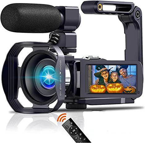 Videocamera Videocamera professionale 4K WIFI Videocamera digitale for lo streaming Vlog Recorder 18X Time-Lapse Webcam Stabilizzatore Fotocamera digitale per vlogging ( Color : NA-U600-LT , Size : No