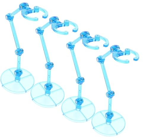 Toyvian 4stücke Robuste Figurenhalter Für Actionfiguren Transparente Kunststoffständer Unterstützung Für Sammlungsdisplay Und Modellpräsentation Für Modellbau Und Deko