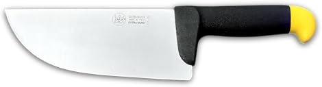 DUE BUOI BLUE FARM knives. 813 Coltello macellaio per affettare largo Coltello macellaio largo da mm 200 x 77 x 3,3