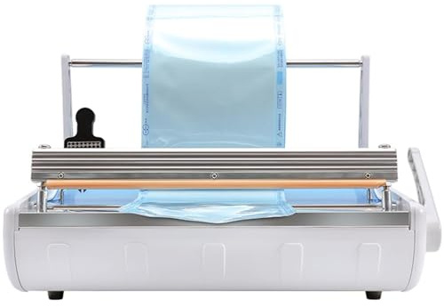 Machine de scellage de Sacs de stérilisation, Instruments d'emballage Portables de 400 W avec 1 à 6 Vitesses sur Le régulateur de température, avec Une température maximale de 300 ℃.