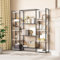 YITAHOME Estantería, Librería Industrial para Libros con 13 estantes, Estantería de pie con Estructura de Metal, Estante de Almacenamiento, para Sala de Estar, Oficina en casa, Textura de Mármol