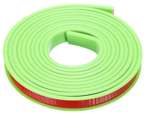 QUARKZMAN Borde en Forma de U 9.8' x 3/5 TPE Autoadhesivo para Chapa Borde de Madera Contrachapada Flexible para Protección de Bordes Gabinetes Estante Reparación (Verde)