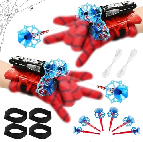 DTXYBC Spider Launcher Glove, Set di 2 Guanto Spider, Guanti Launcher per Giochi, Spider Glove Launcher Giocattoli, Guanti Spider Bambino, Cosplay Giocattoli da Polso Set