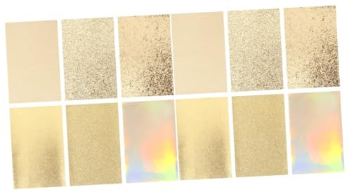 COHEALI 3 Sätze Kunstleder Handgemachtes Material Körperformen Für Die Kerzenherstellung Augäpfel Zum Basteln Diy Ornamente Zubehör Handwerk Glitzerstoff Golden Pu-leder 6 Stück * 3