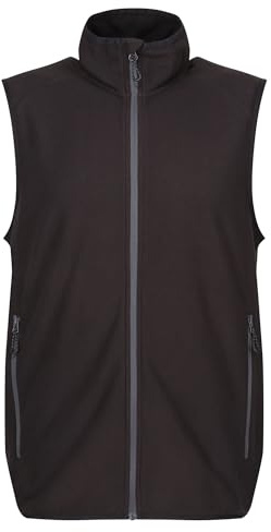 Regatta Professional Navigera fleece-väst för män, lätt och anti-piller – perfekt för utomhus, promenader, vandring och camping, Svart, M