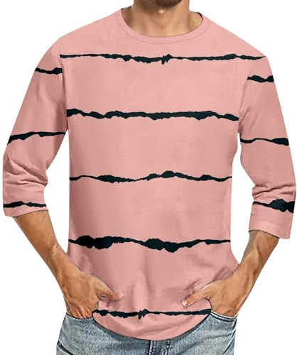 Einfarbiges Herren-T-Shirt, schwarzes Herren-T-Shirt 2024, Herrenmode, Frühling und Herbst, lässig, langärmelig, Reißverschluss, einfarbig, langärmelig, T-Shirt, Top, Sport, direkt online, rose gold,