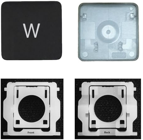 CTBDZ Individual Key Cap with Hinge Replacement for (M1 M2) MacBook Pro A2141 A2251 A2289 A2338 A2442 A2485,Replace for MacBook Air A2179 A2337 A2681 Keyboard Keycap (W Key)