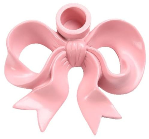 Keramik-Kerzenhalter, langer Kerzenhalter, Bowknot-Form, einzigartiger Kerzenständer, eleganter Schleifenknoten-Kerzenhalter