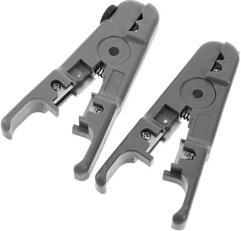 Pinces à Dénuder Universelles 2pcs, Outil de Dénudage de Câble et Fil | Plastique et Métal, Diamètre 3, 2-9mm, Usage Installation et Bricolage, Prise Ergonomique Compacte