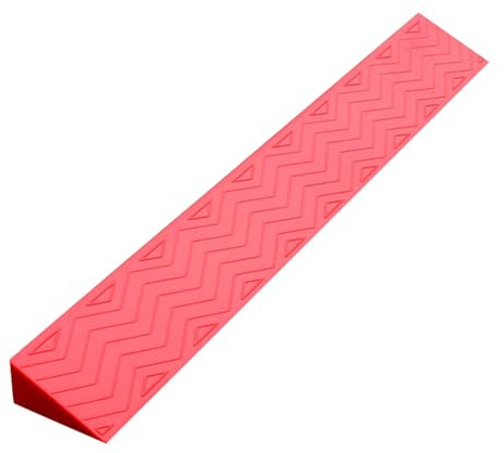 Rampe de seuil for Robot balayeur, Rampe d'accès intérieure Portable, Conception à Faible Pente, adaptée aux Portes, escaliers, marches, Robots balayeurs(Red,100 * 13 * 6cm)