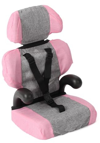 Bayer Chic 2000 - Asiento de Coche para muñecas, Accesorios para muñecas, Asiento de Coche para muñecas, Color Gris y Rosa