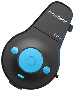 YIZITU Auriculares Ergonómicos Y Cómodos Montados En Casco Conectividad Inalámbrica De 10 M Construcción A Prueba De Polvo para Viajeros En Motocicleta Auriculares Impermeables Casco Montar