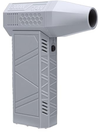 FTVOGUE Spolverino Senza Fili, Soffiatore Elettrico da 130.000 Giri/min con Batteria Ricaricabile, Potente Pulitore per Polvere da 200 W per Tastiera, Computer, Auto, Letto Gonfiabile