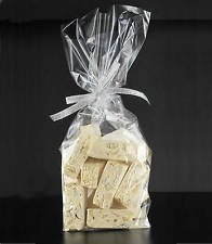 Dalbags - Pz 100 Sacchetti Trasparenti Plastica PPL con Fondello in Carta Bianca per Alimenti Buste PPL 120+70x370 mm Fondo Quadro Adatti al confezionamento di Biscotti, Caramelle, Pasta, minuteria.