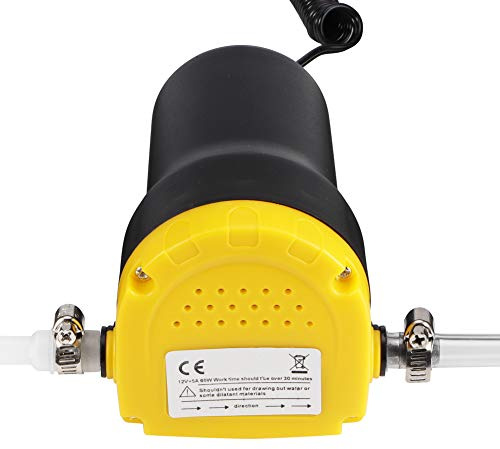 Ölabsaugpumpe Kraftstoffpumpe, Haofy 12V 60W Öl-Absaugpumpe, Dieselpumpe für KFZ-Öl/Motoröl/Heizöl Wechsel, Ölpumpe für Autos, Motorräder, Boote, Wohnwagen, LKW