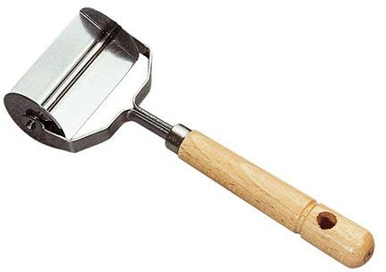 Tredoni 2.4 Tortellini Square Ravioli Pasta/Dough Stamp Cutter Roller - 6cm Smooth Edge (Square - Plain)