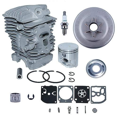 Mtanlo Kit de Piston de Cylindre à Gros Alésage 40MM Couvercle de Pignon Roulement de Réparation de Carburateur pour Stihl MS211 MS181 MS171 MS171C MS181C MS211C Tronçonneuse Pièces de Rechange