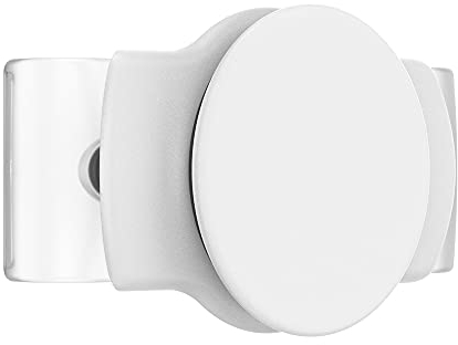 PopSockets: PopGrip Slide Stretch Non-Adhesive Phone Grip & Stand With a Swappable Top for Phones with Rounded Case Only - White