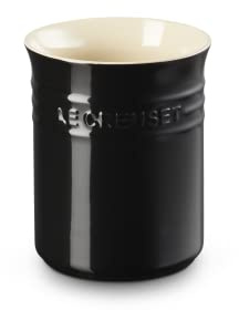 LE CREUSET Topf für Kochkellen aus Steinzeug, 1,1 Liter, Schwarz glänzend, 71501111400001