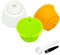 LIGICKY Set of 3 Refillable Coffee Capsules Cup Filter for Dolce Gusto Reusable Coffee Pods with Spoon and Cleaning Brush(Colorful)