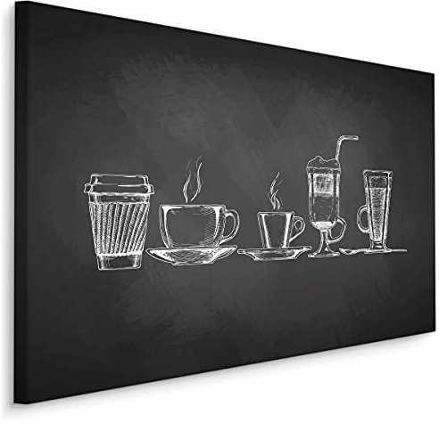 Muralo Cuadro Café, Dibujo - 70x50 cm