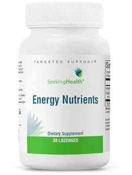 Seeking Health Energy Nutrients ((bisher: NADH + Coq10) Sugtabletter - Cellulär en ergi, Kardiovaskulär Hälsa och Kognitivt Stöd - Co Q10 Coenzym Q10 Antioxidanttillskott Högstyrka Tabletter