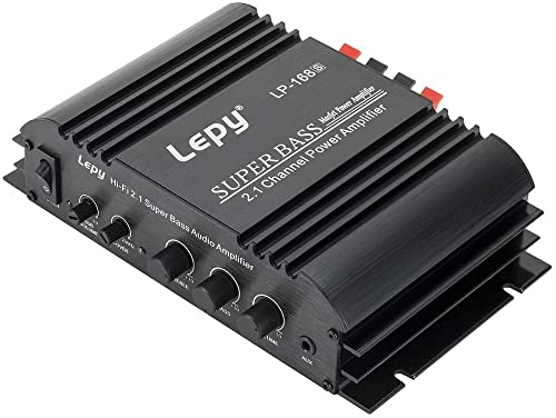 Fasizi LP-168S 2.1CH Super Bass Hi-Fi Audio Stereo Amplificatore di Potenza AMP per Auto Moto Dispositivi Audio Domestici con Alimentatore