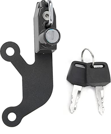 Lucchetto per Casco Moto Blocco di Sicurezza per Casco Antifurto Lato Sinistro Con 2 Chiavi Per 650 2017+ Per Z650 2017+(Nero)