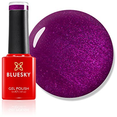 Bluesky Gel Nail Polish, Tango Passion, Mini, 80580, Purple, Magenta, Long Lasting, Chip Resistant, 5ml (Requires Drying Under UV LED Lamp)