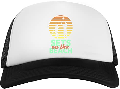 Volleyball Shirt for Men & Women - Sets On The Beach Unisex Cap Flexible Baseball Snapback Für Damen Herren