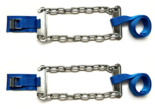 MelTruck 2x Anti-Rutsch Anfahrhilfe Schneekette 110x11 cm Eis Schnee Auto Reifen