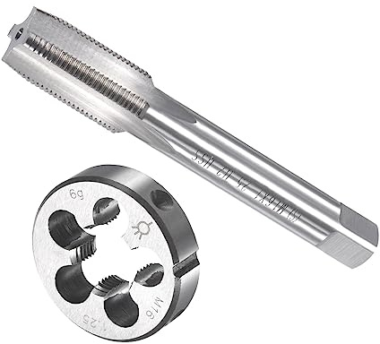CoCud Gewindeschneiden und Matrize Set M16 x 1.25 Gewinde Schrauben | 1Set, Gewindebohrer, und Rundmatrizen, Schnellarbeitsstahl, Maschine, Für Gewindeschneiden Reparieren