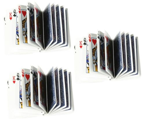 TOYANDONA 3 Stücke Poker Prop Lustige Tricks Nahaufnahme Spielkarten Werkzeuge Bühne Leistung Zubehör Mit Lagerung Box