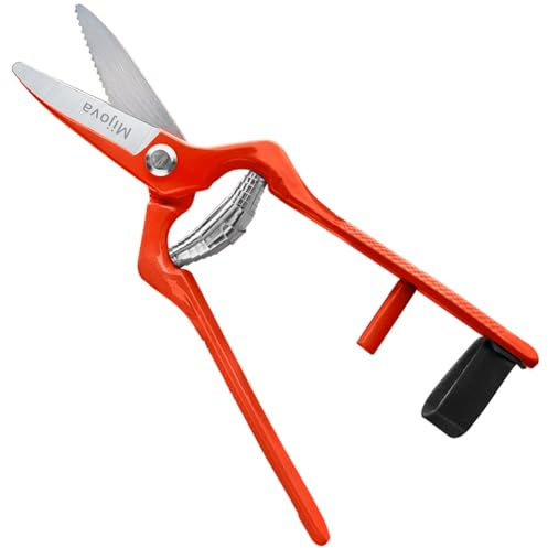 Pruning Shears, Stainless Steel Garden Secateurs & Pruning Scissors, Small Multi-Purpose Pruning Shears for Plants Flowers and Harvesting Fruits or Vegetables
