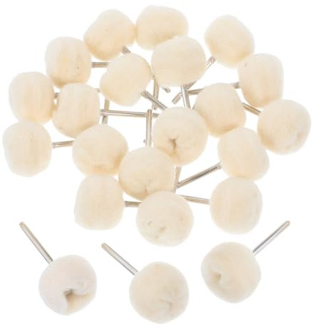 Cabilock 20 Piezas Ruedas De Pulido Para Madera Disco De Pulido Para Joyas Kit De Disco Para Pulir Para Pulir Para Madera Fieltro De Lana Para Tallar