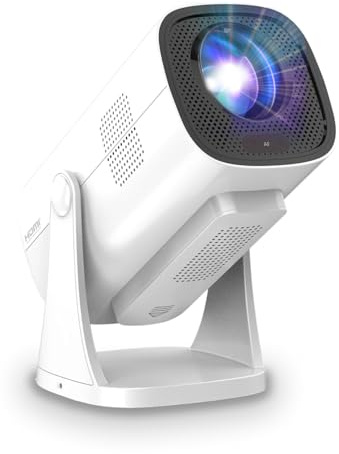 Philips Neopix 250, Videoproiettore Home Cinema, Full HD 1920 x 1080p, Rotabile a 180 gradi, Google TV, Modalità Mirror, Wi-Fi 6, Audio stereo 2x3 Watt, Bianco