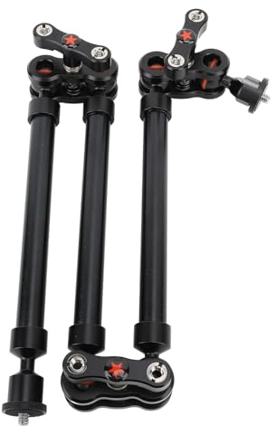 755mm Arm Stand, Camera Extension Mount, 3 Sections Photography Support for Camera Microphone Phone, Aluminum Alloy Overhead Cantilever Stand