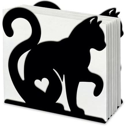 SUPERDANT Bonito servilletero de gato para mesas, dispensador de servilletas de papel natural para cocina, mesa de comedor, encimera, picnic al aire libre, banquetes, reuniones