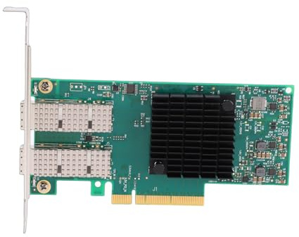 Plyisty Tarjeta de Red MCX4121A-XCAT 10G, 2 Puertos SFP28 (10/25G), PCIe X8, Adaptador de Red Ethernet de Servidor SFP+ de Doble Puerto