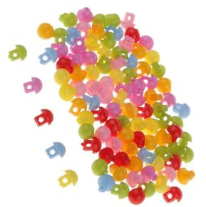EIOLWJIEO Färgglada hartsknappar mini-hartsknappar 2 hål premium DIY-pyssel dockdekoration lämplig för barnpyssel nöje DIY-sömnad scrapbooking-pyssel barn barnmanualknapp