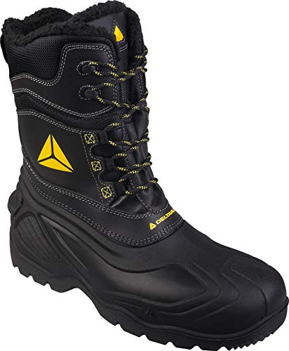Delta-Plus Eskimo Mens Waterproof Tall Safety Composite Toe/Midsole Boots , Black, 9 UK