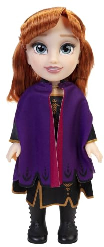 Disney Prinsessor | 38 cm Anna i resklänning | Officiell Disney-licens | Mon Amie Prinsessa-kollektion | Klänning med silvereffekter och borste ingår | Samlarfigur | Från 3 år